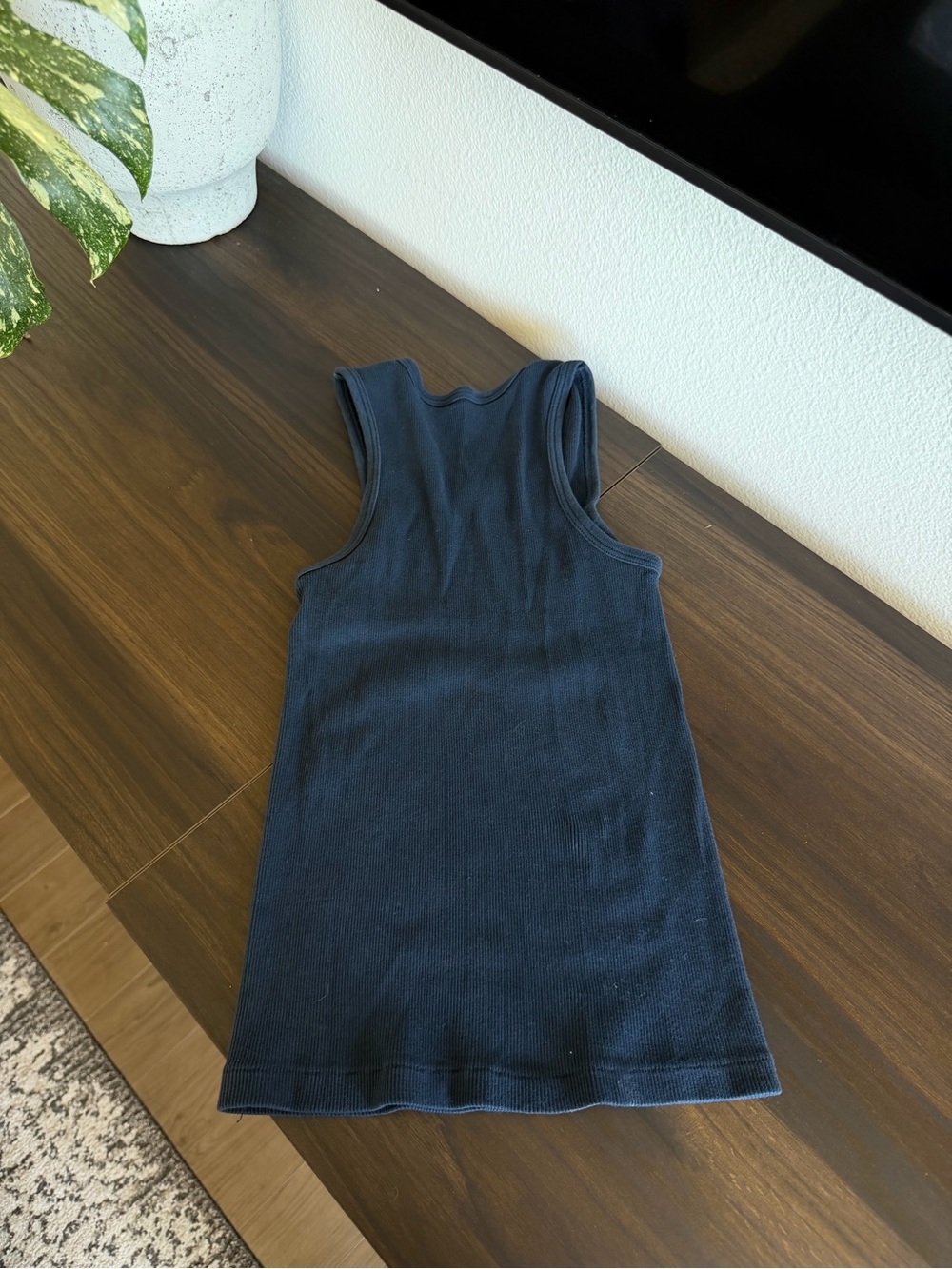 ST. George Navy Ribbed Tank Top - Picture 3 of 3